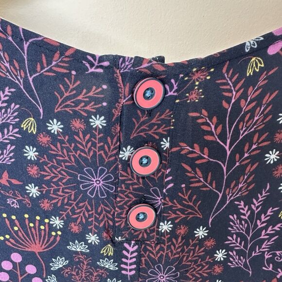 Matilda Jane Resolution Navy Floral Long Slv Jersey Trapeze Dress XXL - Picture 5 of 6